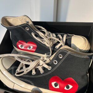 CDG PLAY x Converse Women's Chuck Taylor All Star Peek-A-Boo High-Top US 8